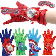 Spider Gloves Captain America Hulk Optimus Prime Iron Man Card Launcher Glove Toy
