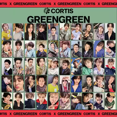 5PCS Popular Boy Group CORTIS Mini 2 Album 'GREEN' New Album Photo Card Postcard LOMO Card KPOP Gift