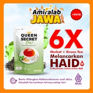 Amiralab Queen Secret Tea Minuman Teh Pelancar Haid Telat Terlambat Siklus Bulan Jamu Ramuan Memperc