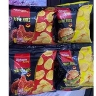 Nabati Richeese Factory Waffle Fries Fire Wings Snack 10 pcs x 12 Gr (New Product)