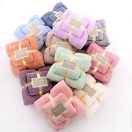 Tuala 2in1 bath towel set coral microfiber face towel 2 in 1 facial towel flannel cotton water absor
