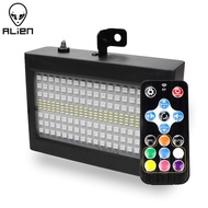 Laquitalo ALIEN 204 LED RGB White Disco DJ Strobe Lights Party Holiday Music Club Sound Flash Stage Lighting Effect With Remote Controller