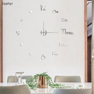Zephyr 1Pc 3D Wall Clo Mirror Wall Stiers Creative DIY Wall Clos Modern Design Mute Quartz Needle Wa