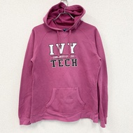 古著 Champion 粉紅色衛衣/連帽衫，XL 碼