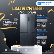 Movon Refrigerator 508L with Smart AI 【RM 0 Deposit】【Bayar Ansuran】【RM1 For auto debit】