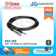 Hosa Technology PXF-105 Unbalanced Interconnect Cable - XLR Female to 1/4-inch TS Male - 5 feet