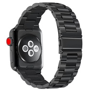 [HOT JUXXKWIHGWH 514] สายโลหะสำหรับ Apple Watch Band 45มม. 41มม. สายรัดข้อมือสแตนเลส Correa สำหรับ Iwatch Series 7 6 5 4 3 SE 44มม. 42มม. 40มม.