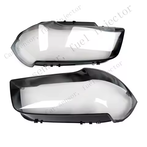 Q+ Pair Front Headlight Lens Headlamp Cover Shell Clear For BMW X3 E83 2004-2010