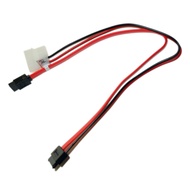 Micro SATA (7+6Pin) 7pin Shrapnel+Large 4Pin 50cm