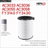 Philips AC3033 AC3036 AC3055 AC3058 FY3140 FY3430 Compatible Hepa Filter - Hepalife