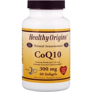 Healthy Origins, CoQ10, Kaneka Q10, 300 mg, 60 Softgels