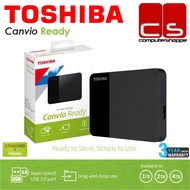 Toshiba Canvio Ready Portable External Hard Drive - Black (1TB/2TB/4TB)