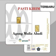 EMAS LOGAM MULIA 0.5 GRAM / 05 GRAM ANTAM CERTICARD (AGUNG MULIA ABADI)