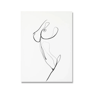 2025 3PCS Woman Body Nude Line Drawing Canvas Painting Abstract Female Picture Art Prints  Poster Be