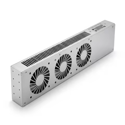 US 19" Rack Cabinet Cooling Fan Module1U/2U Horizontal/Vertical Mount Temperature Control Server Cha