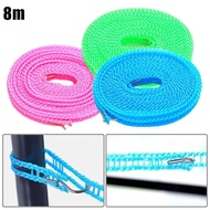 3 Colors Convenient and  8M Windproof Clothesline with Non-Slip Handle