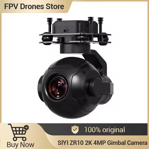SIYI ZR10 2K 4MP QHD 30X Hybrid 10X Optical Zoom Gimbal Camera 1/2.7" CMOS HDR Starlight Night Visio