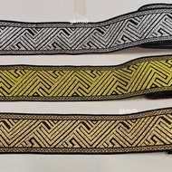 1 meter Lace Traditional 2" Songket Lace Hiasan Jubah Convo Baju Kadazan Dusun Indian Lace