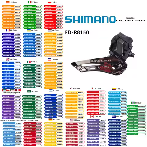 Shimano ULTEGRA Di2 FD-R8150 Front Derailleur 2x12s For Road Bike For R8170 Groupset Original Shiman