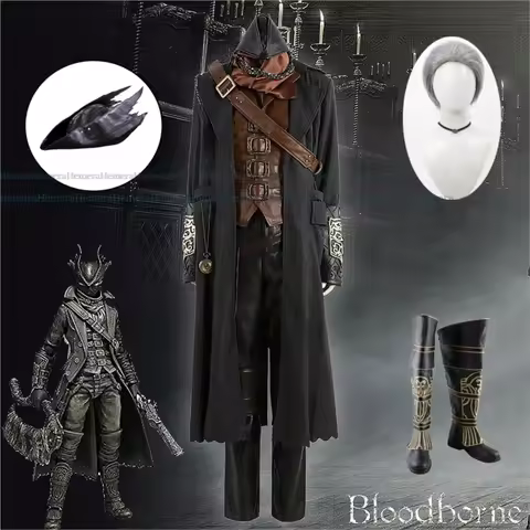 Cos Anime Games Roles Gehrman Bloodborne Huntsman Cosplay Costumes Men And Women Full Set Bloodborne