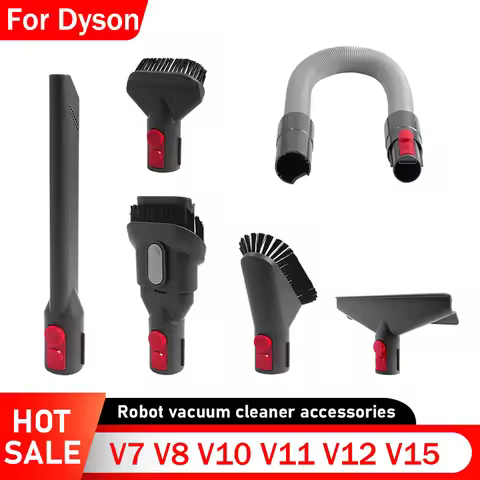 Flat Suction Nozzle Head Mattress Brush Head For Dyson V7 V8 V10 V11 V12 V15 G5 Vacuum Cleaner Round