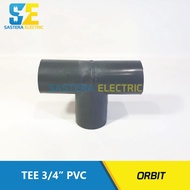 Tee 3/4" inch PVC / Tee Pipe 3/4" Orbit / T 3/4" / Tee 0.75 inch / Letter T Pralon 3/4" PVC