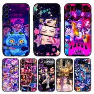 for Samsung A07 A17 A56 A36 A26 S25 Fe Edge Plus Ultra Anime cartoon Demon Hunters CASING 5Y17 Black