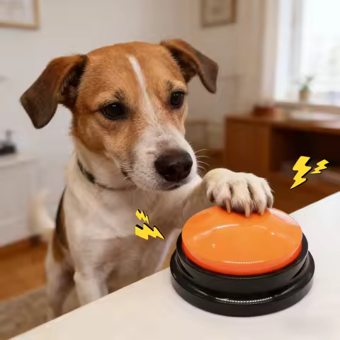 Talking Pet Communication Buttons: Recordable Sound Pad Training Tool for Dogs, Teach Your Pet To "S