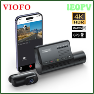 IEOPV VIOFO A139 Pro 4K HDR Dash Cam STARVIS 2 Sensor, Front and Rear Car Camera Ultra HD 4K+1080P Super Night Vision,5GHz WiFi GPS QETVB