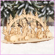Christmas Nativity Set Wooden DIY Set Christmas Decorations Wood Table Top Holiday Decor Home Tabletop Mantel qiazhilmy