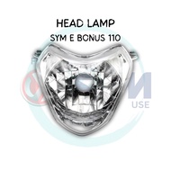 SYM E BONUS 110 E BONUS110 MOTOR HEAD LAMP UNIT HEAD LIGHT UNIT LAMPU DEPAN