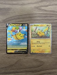 寶可夢卡牌 飛翔皮卡丘 V & 森林比卡超 Pokemon pikachu raw