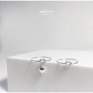 ⟡ Adelyn Real Silver ring: knot ring Model