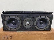 全新庫存~英國 B&amp;W LCR3 中置喇叭 雙4.5吋低音 功能正常 ~ 英國製造 皇佳代理