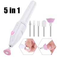 5 In 1 Electric Manicure Set Manicure /Machine Drill File Grooming Kit Polisher Drill Remover