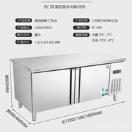 Workbench Temperature Freezer Freezer Flat Operation Table Commercial Stainless Steel Fresh-Keeping 