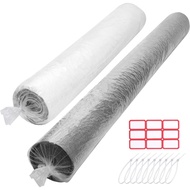 HFKPJRT 2 Pcs Rug Storage Bag, Jumbo Plastic Rug Bags for Moving Carpet Up to 9 x 12 and 6 x 9 Feet,