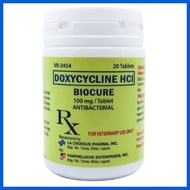 ❁ ஐ ✿ BIOCURE (Doxycycline HCI) 20 Tablets for Dogs & Cats