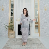KINNAS - AMIRA One Set Kebaya Modern Outer Brukat Lace Rok Lilit Batik + Obi Belt