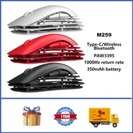 AJAZZ  M259 Magnesium Aluminum Alloy Wireless Mouse PAW3395 1K Lightweight Three Mode Game Mouse