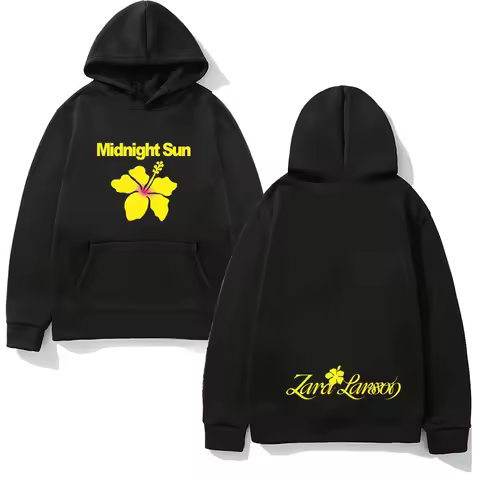 Midnight Sun Hoodie Zara Larsson With Pocket Fleece Comfortable Sweatshirt Sleeve Gothic Clothes Mol