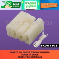 7 PIN FEMALE SOCKET 7 PIN FEMALE PLUS POWER WINDOW SOCKET Skun 7 Pin Power Window Socket/