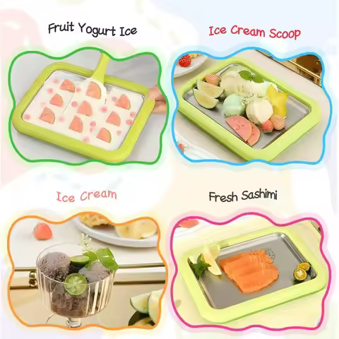 DIY Ice Cream Maker Yogurt Maker Machine Child's Homemade Cream Sorbet Gelato,Household Rolled Ice C