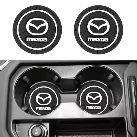 1/2pcs Car Auto Water Cup Slot Non-Slip Mat Accessories For Mazda RX-8 626 BM BL BK GH GJ GL MX-3 MX