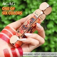 AGAG Magic Portable Travel Size Single Multi-Color 6-Color Lipstick, Dual-Tube Matte Finish, Long-La