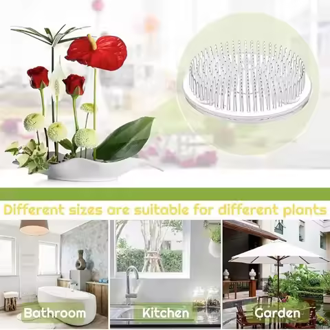 Professional Plastic Flower Frog Pin Holder for Floral Arrangements Vase Ikebana Wedding Christmas H