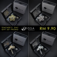AROSA JEWELS Artistic 2-in-1 brooch set