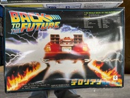 盒殘 青島社 Aoshima 1/24《回到未來》Back To The Future 第一集 德羅寧時光機模型 老模 舊模 懷舊 中古 當年物