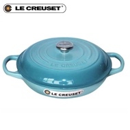 Le Creuset French cool color 26cm seafood pot enamel pot cast iron stew pot round smoldering pot ste