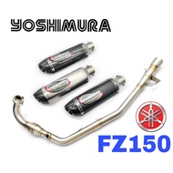 Exhaust Yoshimura FZ150 Yamaha Full System Tabung Muffler FZ150I Carbon Fiber Manifold Ekzos Accesso